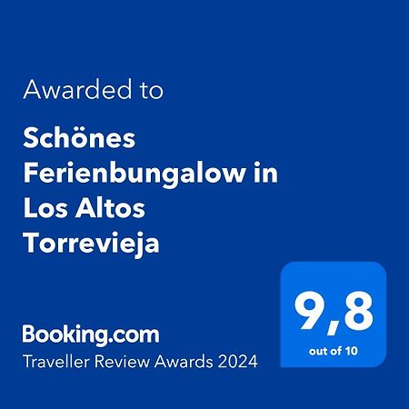 Schoenes Ferienbungalow In Los Altos Torrevieja Exteriör bild